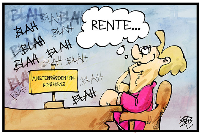 Merkel wartet auf die Rente