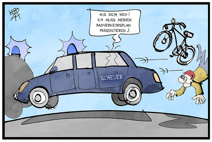 Scheuer stellt den nationalen Radverkehrsplan vor