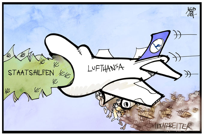 Die Lufthansa spart Personal ein