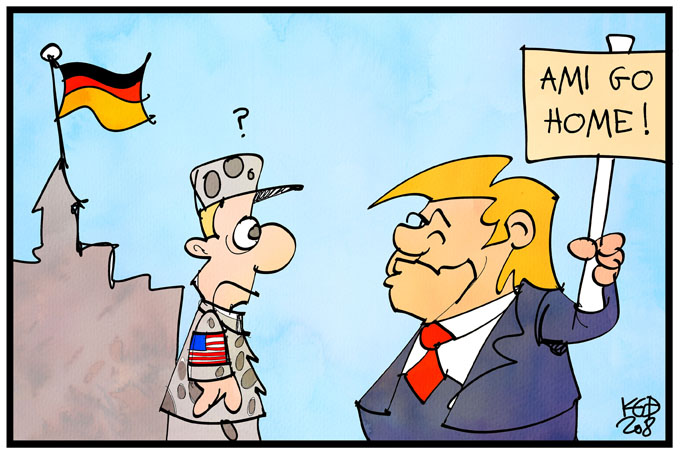 Trump will die US-Truppen in Deutschland reduzieren