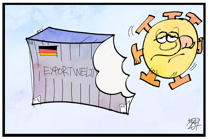 Die deutschen Exporte brechen ein