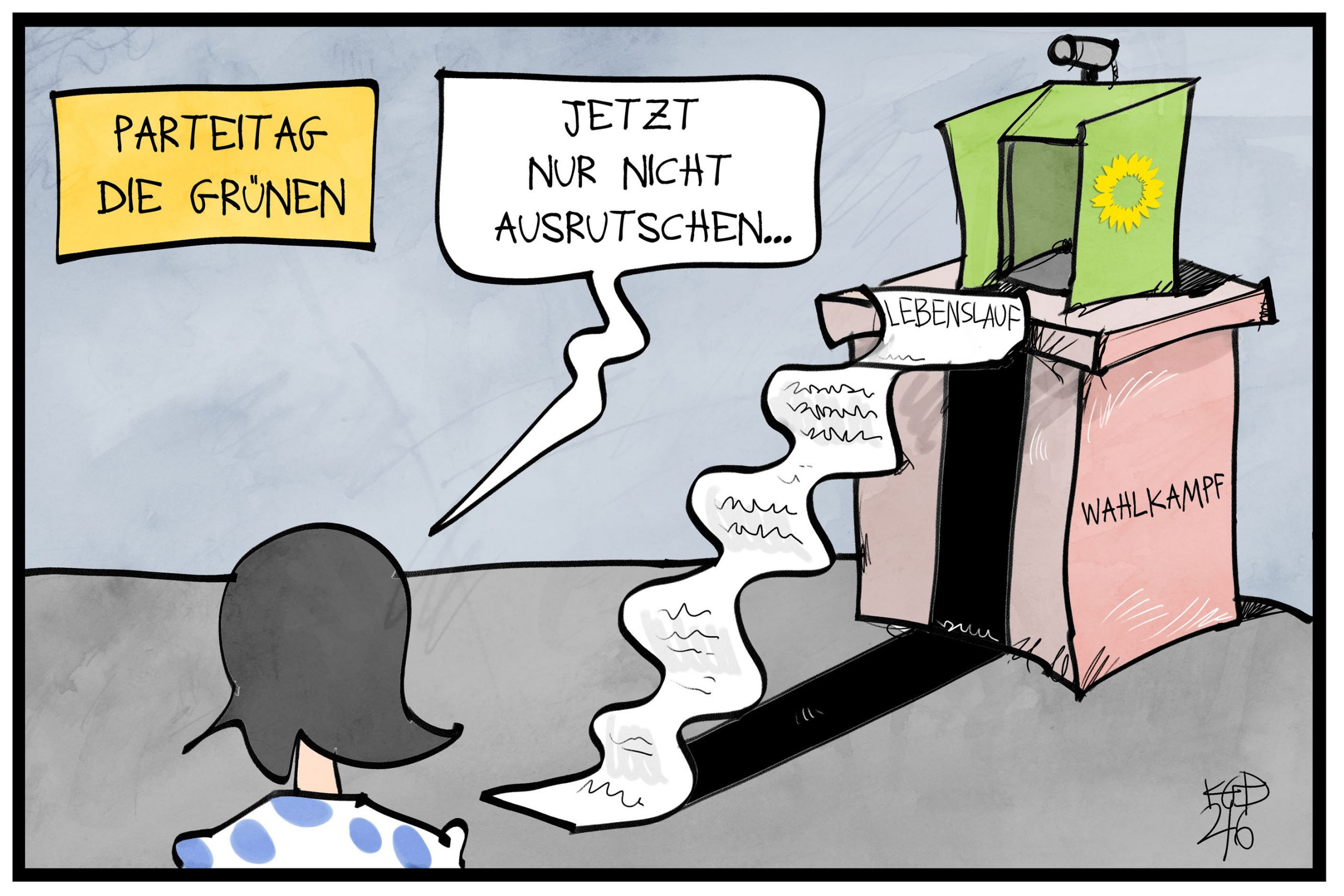 Grünen Bundestagswahl Anti Grün Satire 3G' Sticker