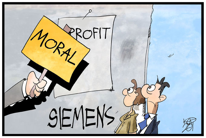 Proteste gegen Siemens