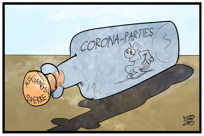 Ausgangssperre gegen Corona-Partys