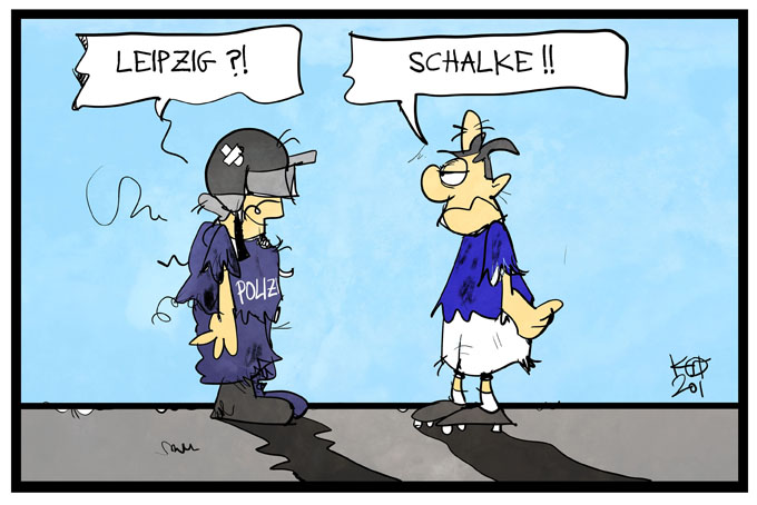 Eskalation der Gewalt bei einer Demo in Leipzig und beim Bundesligaspiel auf Schalke