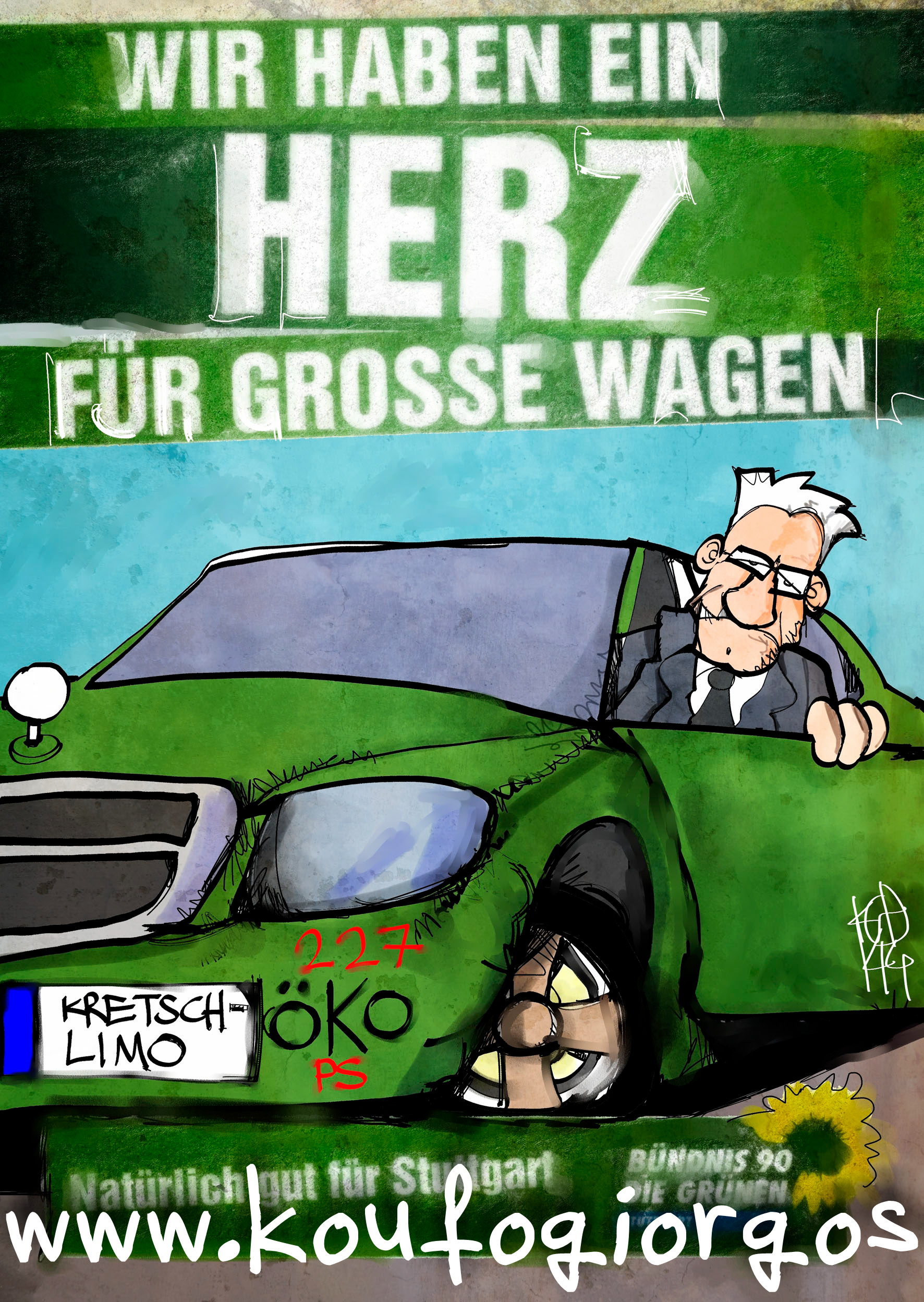 April 2014: Die Grünen- Ein Herz für große Wagen...