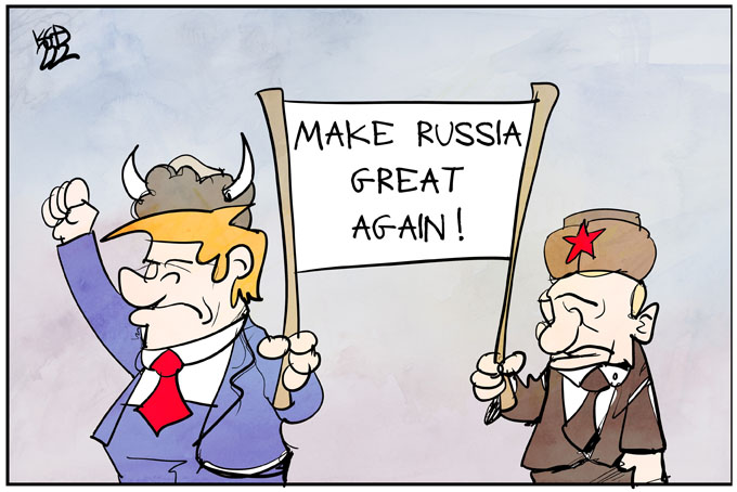 Unterstützung für Putin