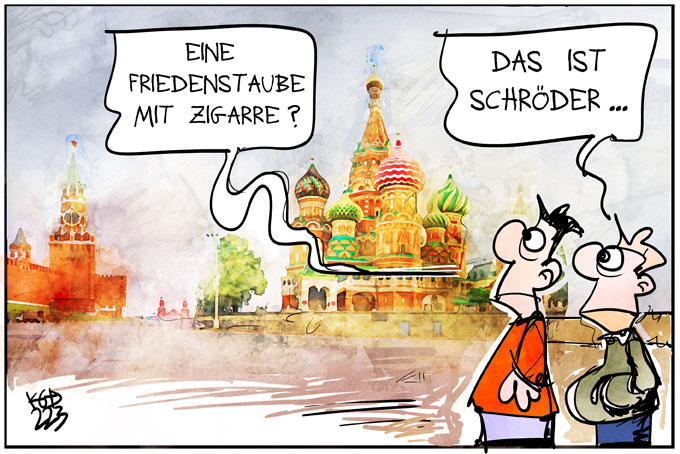 Schröder trifft sich mit Putin zum Gespräch