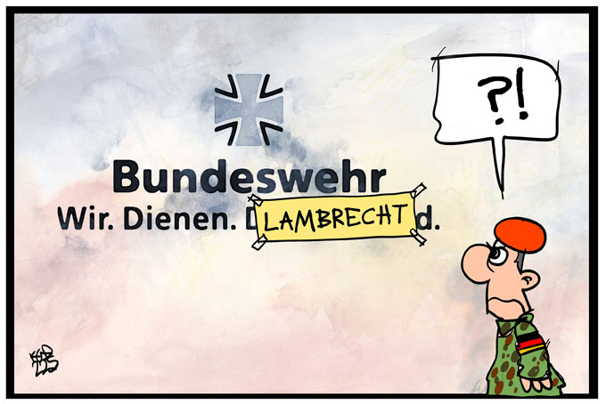 Die Bundeswehr. dient. Lambrecht