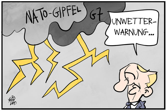 Unwetterwarnung für Putin