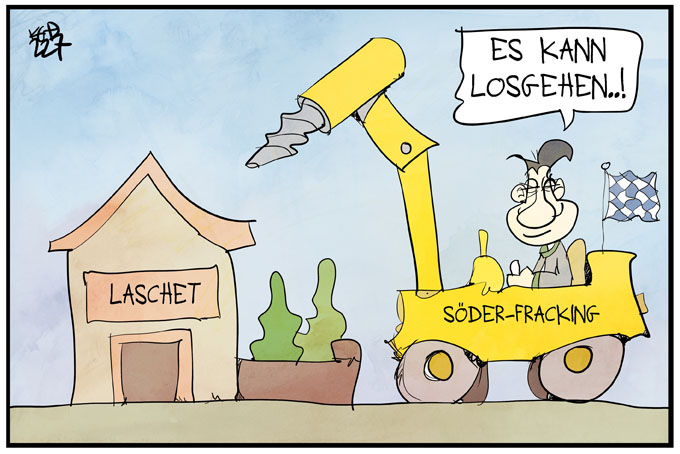 Söder ist für Fracking außerhalb Bayerns