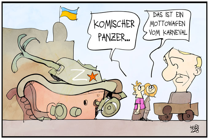 Panzer-Ausstellung in Kiew