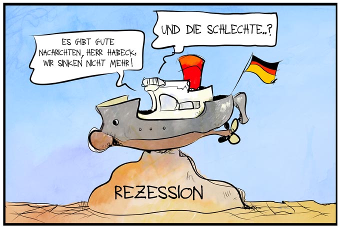 Deutschland rutscht in die Rezession