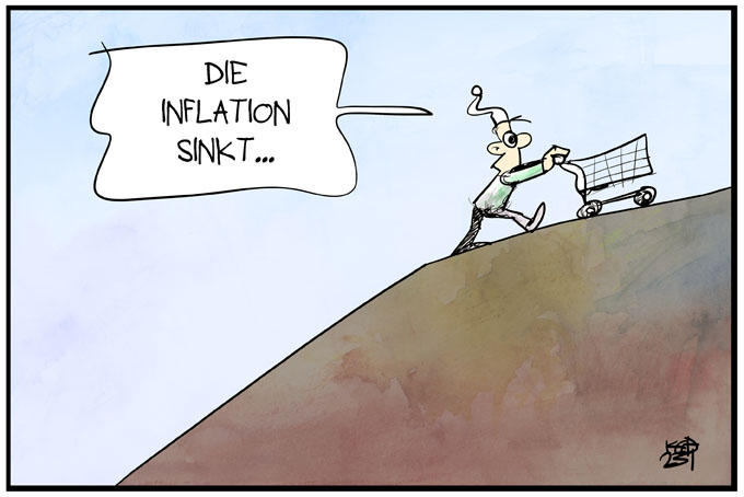 Die Inflation sinkt auf 8,6%