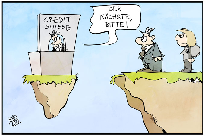 Absturz der Credit Suisse