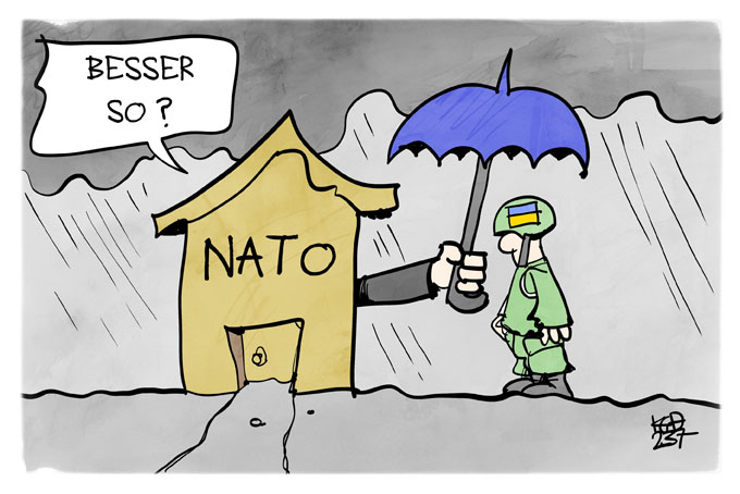 Die Ukraine wartet auf den NATO-Beitritt
