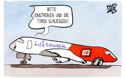 Streik bei Bahn und Lufthansa
