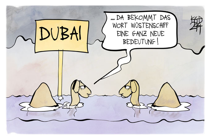 Überschwemmung in Dubai